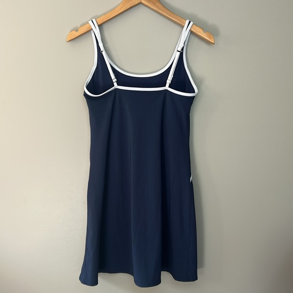 Abercrombie & Fitch Traveler Athletic Mini‎ Dress Size S Navy White Trim - Picture 5 of 10